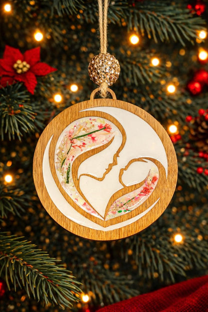 Wooden Breastmilk Ornament, Motherhood Keepsake, Breastfeeding Milestone Christmas Decoration