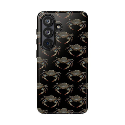 Crab Phone Case, Blue Crab Pattern Case, Coastal Fishing Phone Case, Ocean Phone Case, Fisherman Gift, iPhone Samsung Pixel Tough Case