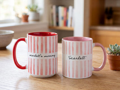 New Mom Mug, Grandma Mug, Pregnancy Announcement Gift, Custom Grandchild Name Coffee Cup, New Parent Gift, Mother's Gift, Future Mom Gift