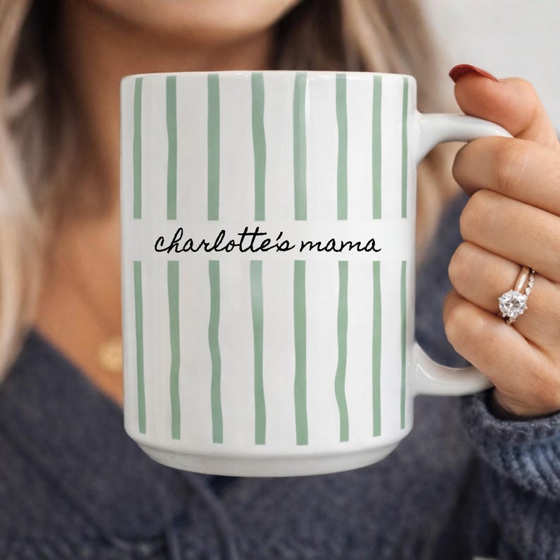 New Mom Mug, Custom Name Mug, Mother's Day Gift, Future Mom Gift, New Parent Gift, New Baby Gift for Mom, Pregnancy Announcement