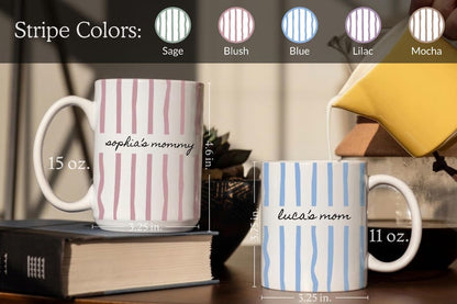 New Mom Mug, Custom Name Mug, Mother's Day Gift, Future Mom Gift, New Parent Gift, New Baby Gift for Mom, Pregnancy Announcement