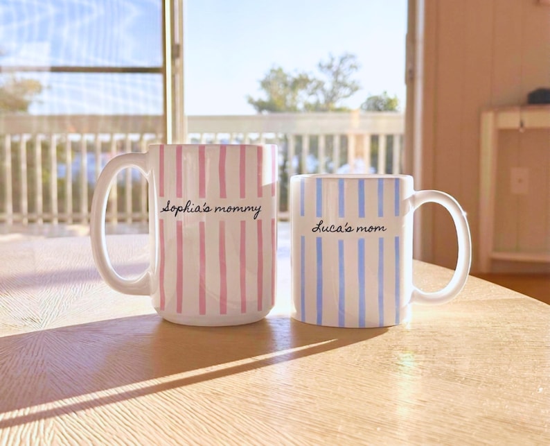 New Mom Mug, Custom Name Mug, Mother's Day Gift, Future Mom Gift, New Parent Gift, New Baby Gift for Mom, Pregnancy Announcement