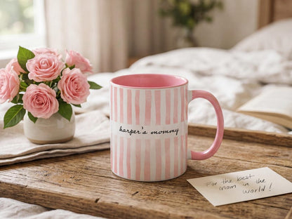 New Mom Mug, Grandma Mug, Pregnancy Announcement Gift, Custom Grandchild Name Coffee Cup, New Parent Gift, Mother's Gift, Future Mom Gift