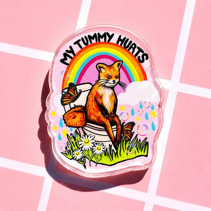 Funny Magnet My Tummy Hurts Gift Magnet Hilarious Magnet Fridge Decor Weird Gift Sarcastic Coworker Gift Cubicle Decor Magnet Gluten Joke
