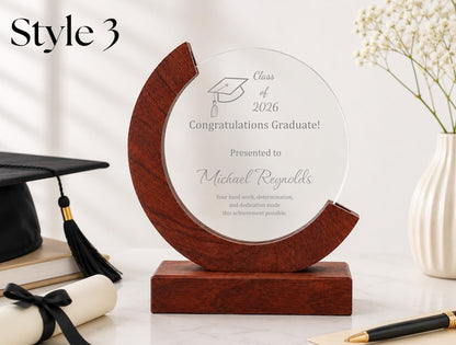 Employee Recognition Award – Personalized Acrylic Plaque, Custom Corporate Trophy