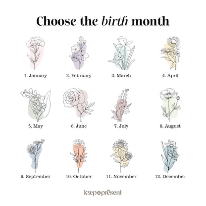 Personalized Birth Flower Candle, Printed Glass, Custom Name Gift for Her, Mom, Sister, Daughter