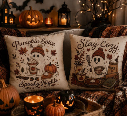 Neutral Minimalist Pumpkin Pillowcase | Beige Fall Throw Pillowcase | Cozy Autumn Farmhouse Decor| Fall pillow cover| Pumpkin pillow cover