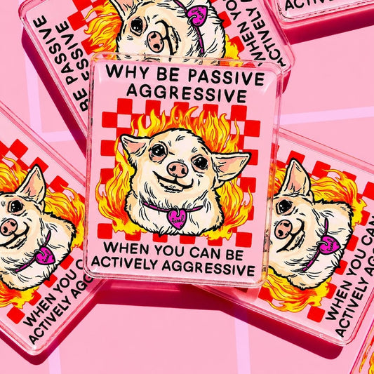 Funny Magnet Chihuahua Gift Magnet Funny Dog Cute Magnet Fridge Decor Weird Gift Sarcastic Work Gift Cubicle Decor Locker Im Just a Girl