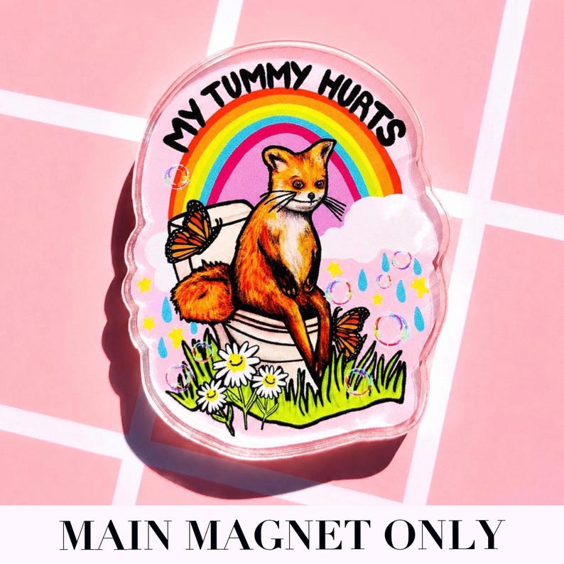 Funny Magnet My Tummy Hurts Gift Magnet Hilarious Magnet Fridge Decor Weird Gift Sarcastic Coworker Gift Cubicle Decor Magnet Gluten Joke