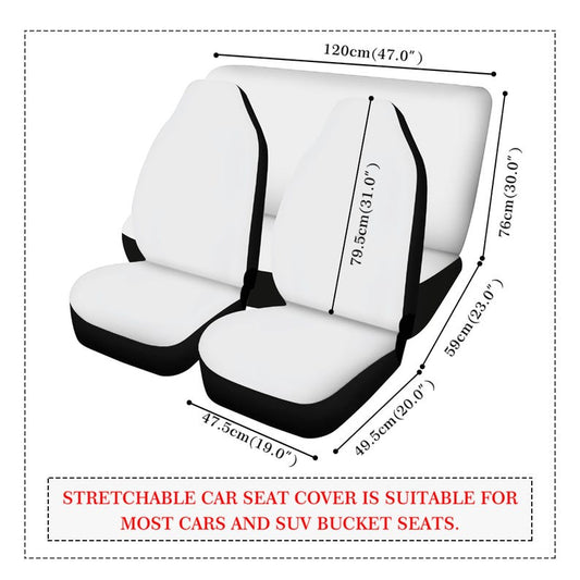 Gold Stars Gothic Car Seat Covers Full Set, Front And Back Seat Covers For Vehicle, Steering Wheel Cover, Car Decor Gift