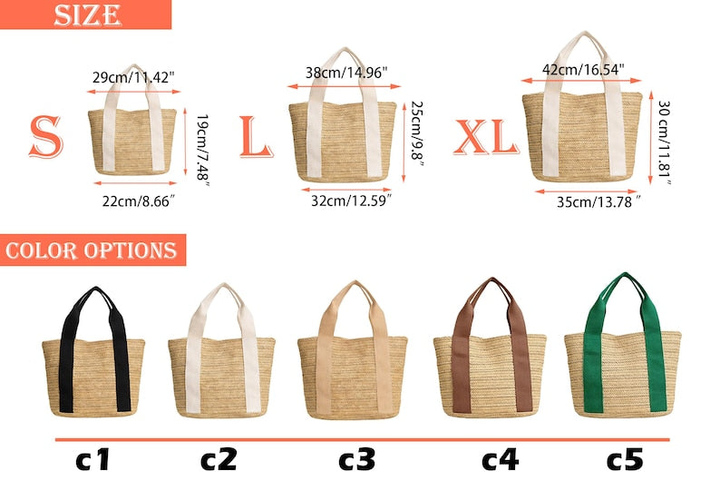 Monogram Straw Tote Bag, Personalized Initial Beach Bag, Custom Woven Shoulder Tote, Summer Gift for Women, Vacation Travel Bag