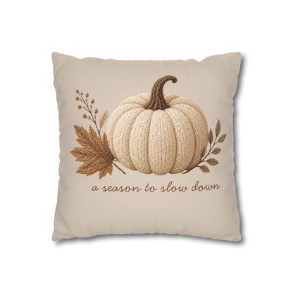 Neutral Minimalist Pumpkin Pillowcase | Beige Fall Throw Pillowcase | Cozy Autumn Farmhouse Decor| Fall pillow cover| Pumpkin pillow cover