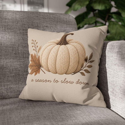 Neutral Minimalist Pumpkin Pillowcase | Beige Fall Throw Pillowcase | Cozy Autumn Farmhouse Decor| Fall pillow cover| Pumpkin pillow cover