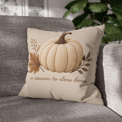 Neutral Minimalist Pumpkin Pillowcase | Beige Fall Throw Pillowcase | Cozy Autumn Farmhouse Decor| Fall pillow cover| Pumpkin pillow cover