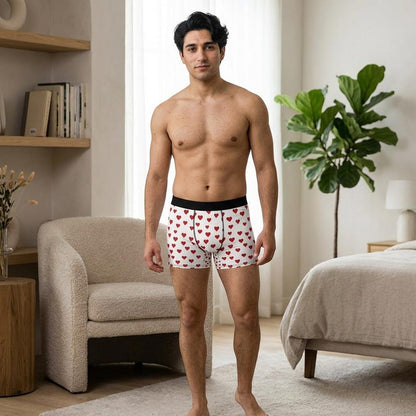 Men's Boxers, Dungeon Crawler Carl Heart Boxers, Gamer Underwear, Video Game Fan Clothing, Carl Name Boxers, Gaming Gift