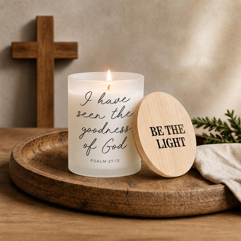 Custom Bible Verse Candle Personalized Christian Gift for Her Scripture Prayer Candle Encouragement Gift Pastor Appreciation Gift Home Decor
