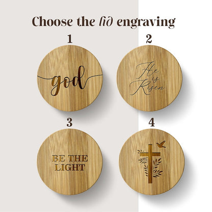 Custom Bible Verse Candle Personalized Christian Gift for Her Scripture Prayer Candle Encouragement Gift Pastor Appreciation Gift Home Decor