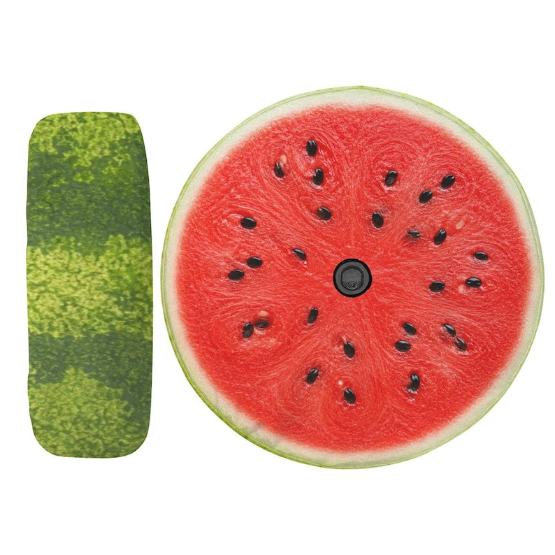 Watermelon Spare Tire Cover, Realistic Summer Jeep Wheel Protector (Backup Camera Hole)