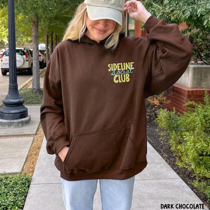 Sideline Social Club Hoodie, Baseball Mom Shirt, Game Day Hoodie, Sports Mama, Soccer Mom, Softball Mom, Football Season, Gameday Sweatshirt