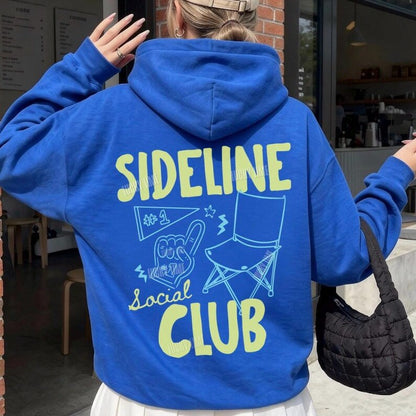 Sideline Social Club Hoodie, Baseball Mom Shirt, Game Day Hoodie, Sports Mama, Soccer Mom, Softball Mom, Football Season, Gameday Sweatshirt
