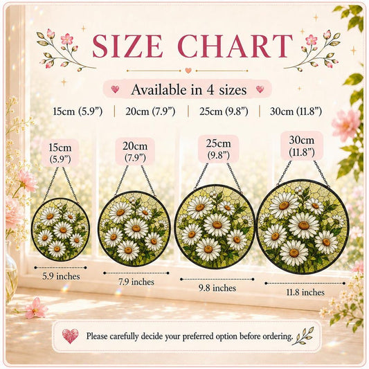 Daisy Suncatcher for Flower Lovers, Bright Window Hanging Gift
