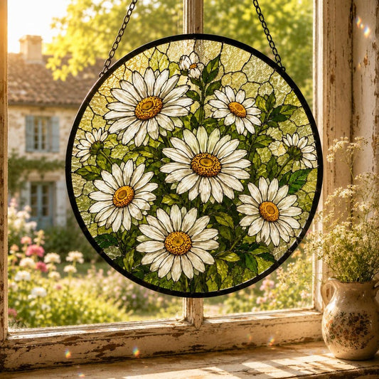 Daisy Suncatcher for Flower Lovers, Bright Window Hanging Gift