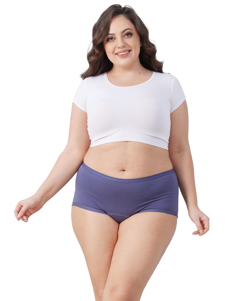 Goat Union Organic Cotton Boyleg Period Underwear for Women & Teens - Moderate Absorbency Period Panty