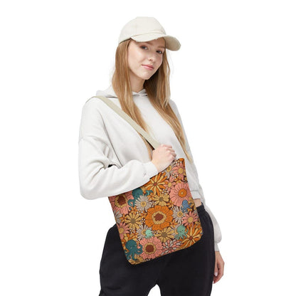 Octopus Floral Tote Bag, Coastal Market Bag, Beach Tote for Women, Ocean Lover Gift, Cottagecore Tote, Boho Beach Bag, Nautical Shopping