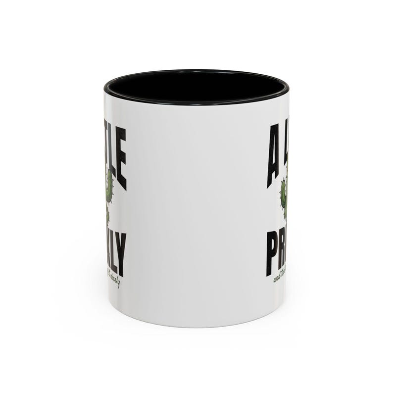 A Little Prickly Mug, Funny Cactus Coffee Mug, Sarcastic Mug, Funny Gift for Her, Grumpy Cactus Mug, Introvert Gift, Funny Coworker Mug