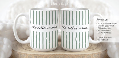 New Mom Mug, Custom Name Mug, Mother's Day Gift, Future Mom Gift, New Parent Gift, New Baby Gift for Mom, Pregnancy Announcement