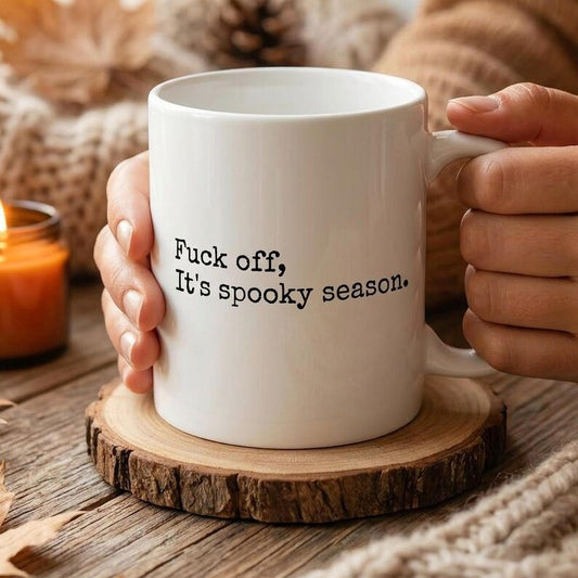 Funny Spooky Season Mug, Sarcastic Halloween Coffee Cup, Funny Halloween Gift For Her, Spooky Season Coffee Mug, Funny Halloween Mug