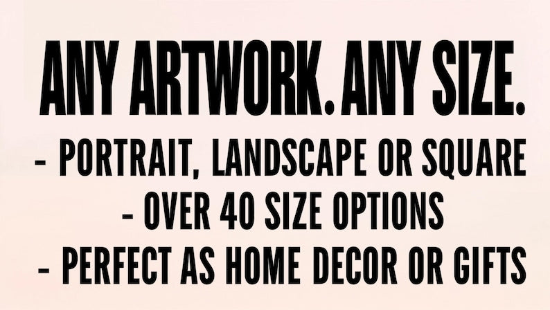 Make a canvas from any listing in my shop