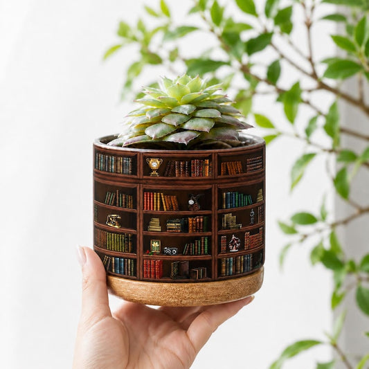 Book Vintage Plant Pot, Teacher Gift, Bookworm Gifts, Librarian Gift, Teacher Book, Teacher Back to School Gift,Book Lover
