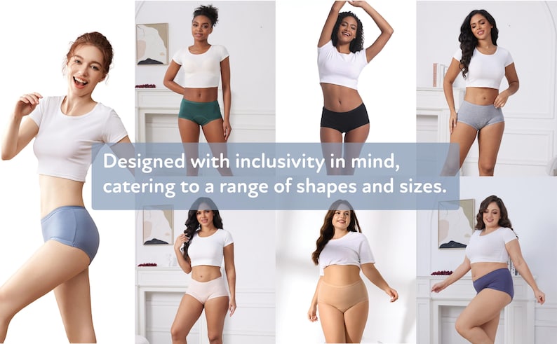 Goat Union Organic Cotton Boyleg Period Underwear for Women & Teens - Moderate Absorbency Period Panty