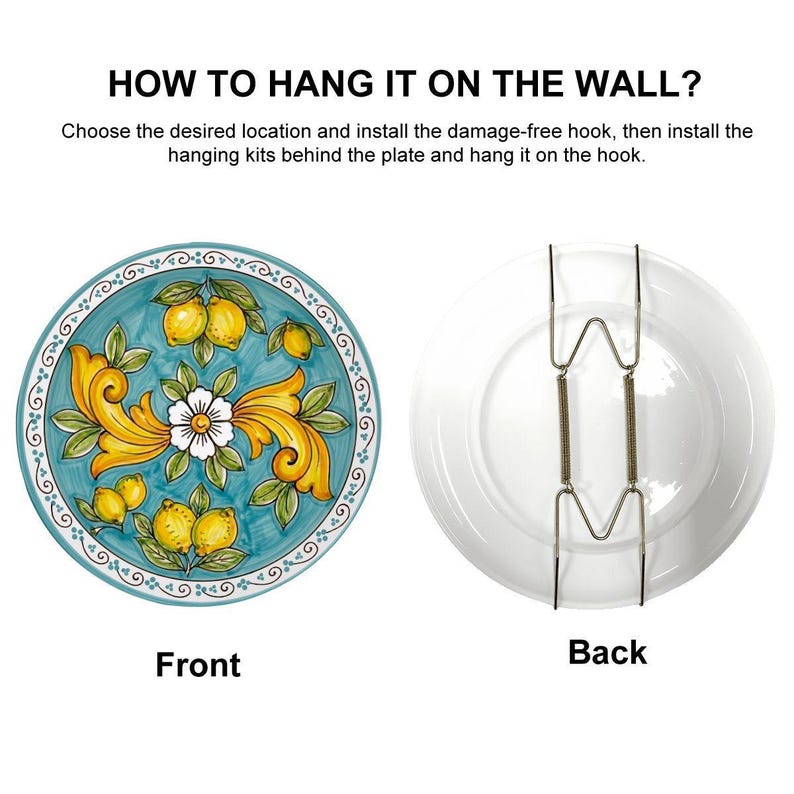 Rustic Italian Villa Style Decor Inspired By Sorrento Lemons Ceramic Display Plate