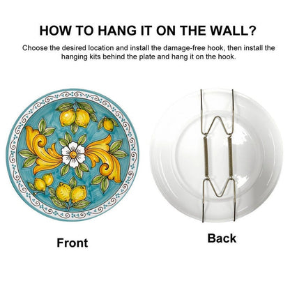 Rustic Italian Villa Style Decor Inspired By Sorrento Lemons Ceramic Display Plate