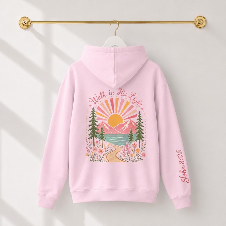 Bible Verse Hoodie Christian Sweatshirt Teen Girl Youth Camp Faith Clothing Inspirational Gift Teenage Daughter Spiritual Wear Scripture