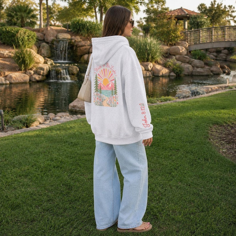 Bible Verse Hoodie Christian Sweatshirt Teen Girl Youth Camp Faith Clothing Inspirational Gift Teenage Daughter Spiritual Wear Scripture