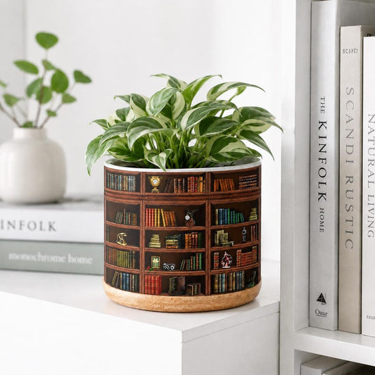 Book Vintage Plant Pot, Teacher Gift, Bookworm Gifts, Librarian Gift, Teacher Book, Teacher Back to School Gift,Book Lover