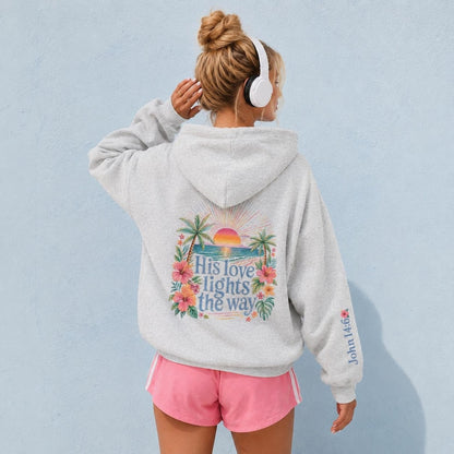 Bible Verse Hoodie Christian Women Faith Inspired Pullover Sweatshirt Teen Girl Youth Group Shirt Religious Camp Apparel Jesus Love Theme
