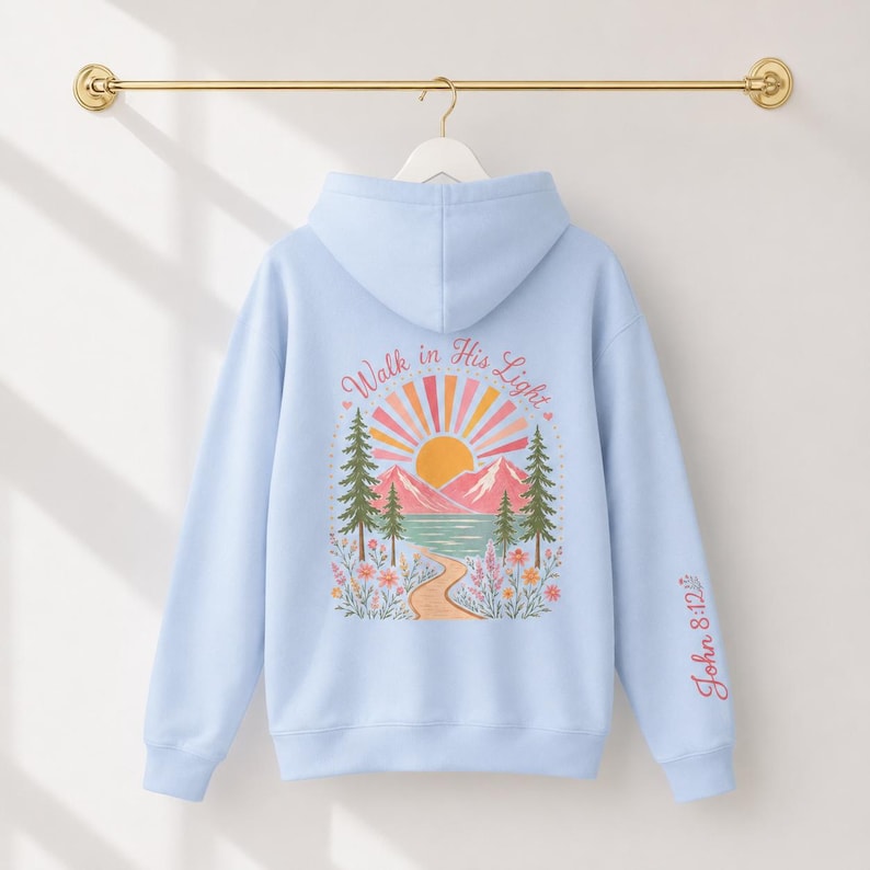 Bible Verse Hoodie Christian Sweatshirt Teen Girl Youth Camp Faith Clothing Inspirational Gift Teenage Daughter Spiritual Wear Scripture