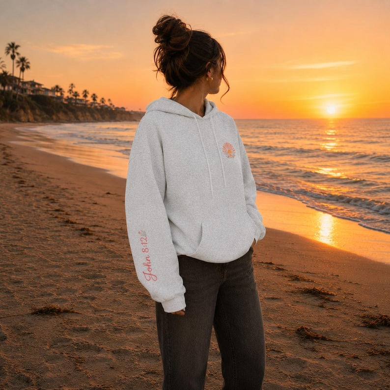 Bible Verse Hoodie Christian Sweatshirt Teen Girl Youth Camp Faith Clothing Inspirational Gift Teenage Daughter Spiritual Wear Scripture