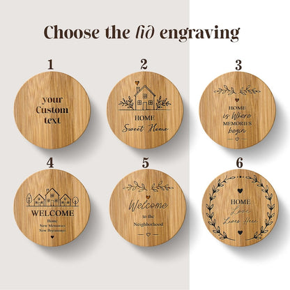 Personalized Housewarming Gift | New Home Candle | Custom First Home Present for Neighbor, Realtor Closing Gift