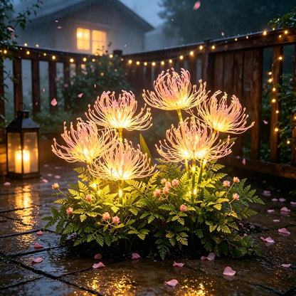 2 Pack Solar Glowing Flower Lights Outdoor Waterproof LED Garden Stake Lights Decorative Yard Patio Pathway Lawn Gifts For Women Mom