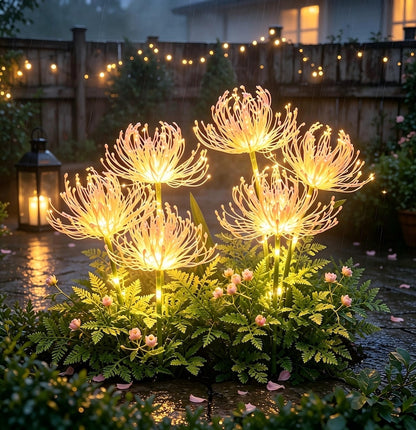 2 Pack Solar Glowing Flower Lights Outdoor Waterproof LED Garden Stake Lights Decorative Yard Patio Pathway Lawn Gifts For Women Mom