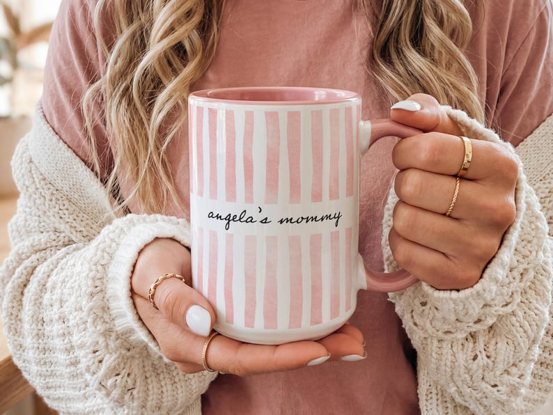 New Mom Mug, Grandma Mug, Pregnancy Announcement Gift, Custom Grandchild Name Coffee Cup, New Parent Gift, Mother's Gift, Future Mom Gift