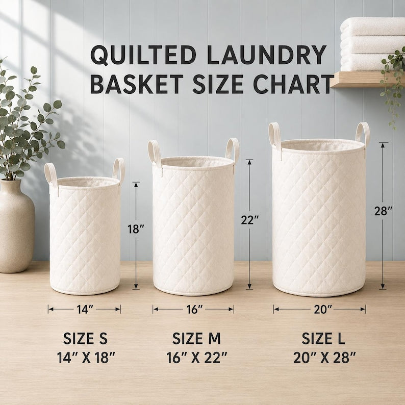 Quilted Cats Storage Basket, Cat Lover Laundry Hamper, Fabric Home Organization