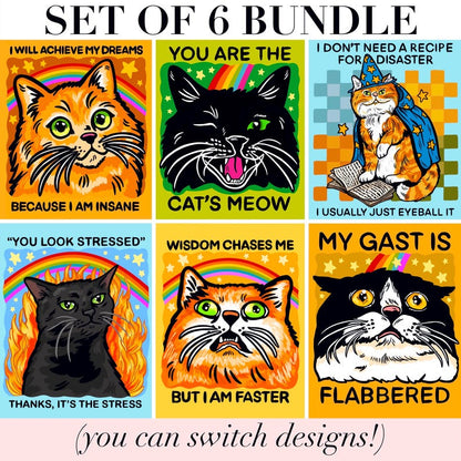 Funny Magnet Black Cat Owner Gift Funny Locker Magnet Cat Lover Decor Cute Gift Cat Themed Humor Fridge Decor Goofy Cubicle Affirmation Fun