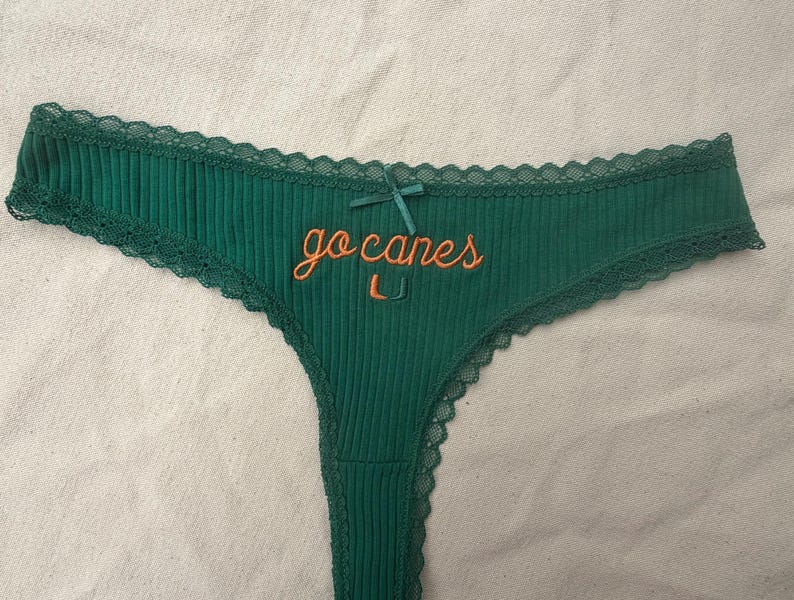 Embroidered Bridal Thong, Personalized Bride Lingerie, Custom Name Underwear, Bachelorette Gift, Wedding Gift for Her