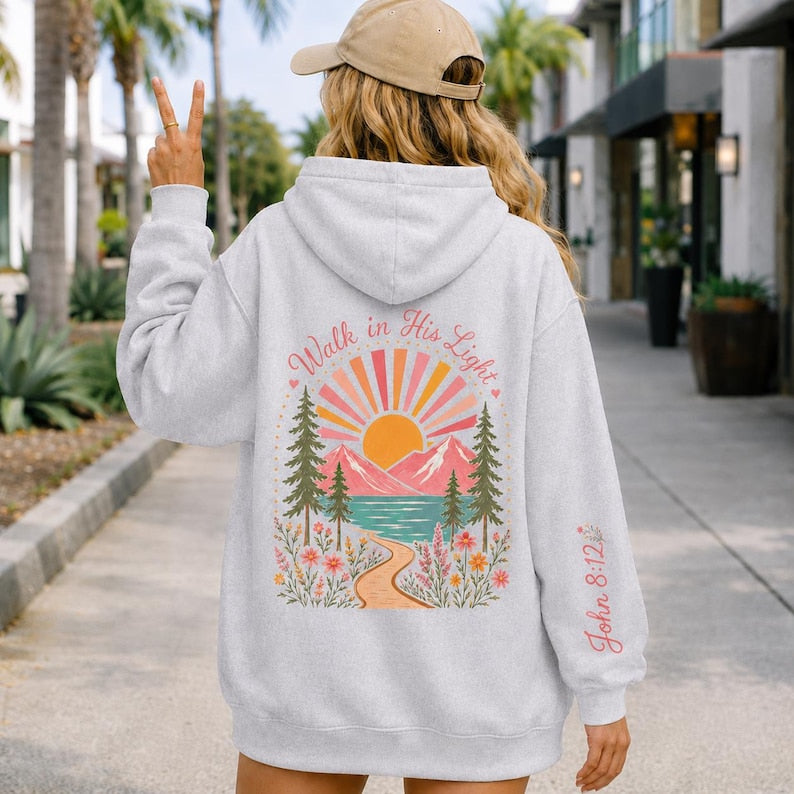 Bible Verse Hoodie Christian Sweatshirt Teen Girl Youth Camp Faith Clothing Inspirational Gift Teenage Daughter Spiritual Wear Scripture